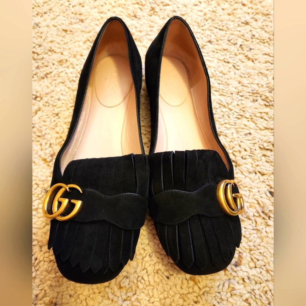 Authentic pre-loved Gucci Marmont Flats